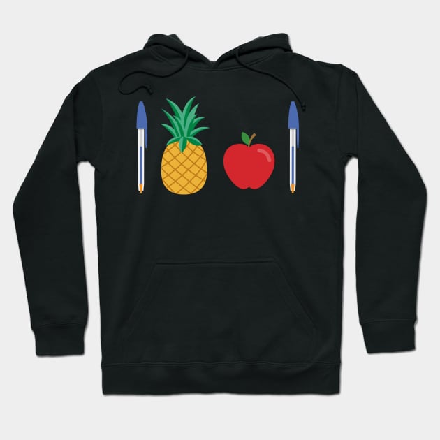 Pen Pineapple Apple Pen Hoodie by TeeAgromenaguer